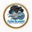 Logo of FullerScaleRC with an RC truck and tools on a white background